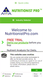 Mobile Screenshot of nutritionistpro.com